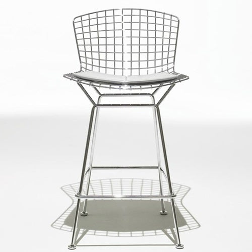 Bertoia Collection カウンターハイスツール クローム/アイボリー SH690mm