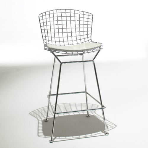 Bertoia Collection カウンターハイスツール クローム/アイボリー SH690mm