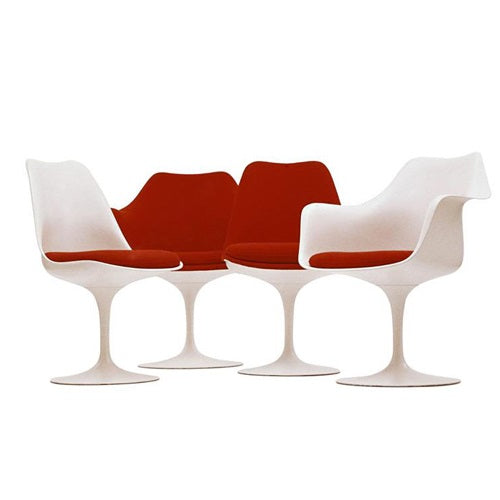 Saarinen Collection Tulip Chair ホワイト/スチール SH470mm