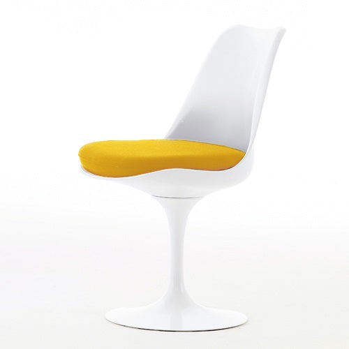 Saarinen Collection Tulip Chair ホワイト/ミディアムイエロー SH470mm