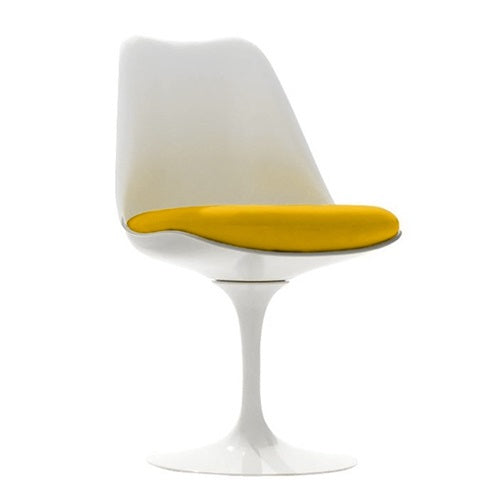 Saarinen Collection Tulip Chair ホワイト/ミディアムイエロー SH470mm