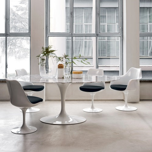 Saarinen Collection Tulip Chair ホワイト/ライトレッド SH470mm