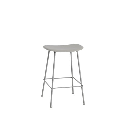 FIBER COUNTER STOOL TUBE BASE グレー/グレー SH650mm