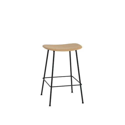 FIBER COUNTER STOOL TUBE BASE オークル/ブラック SH650ｍｍ