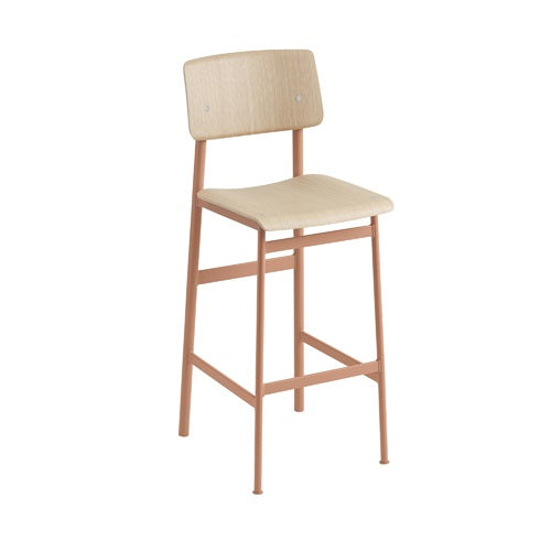 【廃番】MUUTO（ムート）LOFT BAR STOOL 75CM ダスティーローズ/オーク