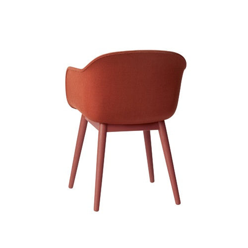 FIBER ARMCHAIR WOOD BASE ナチュラルホワイト/ホワイト SH460mm