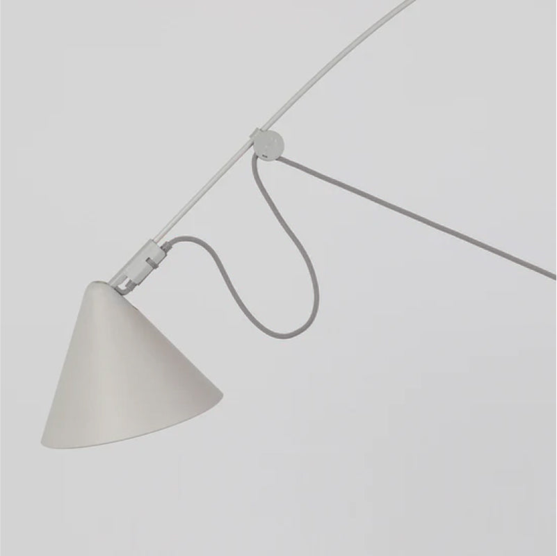 AYNO L FLOOR LAMP シルクグレー/グレー H1420～1660mm - YAMAGIWA