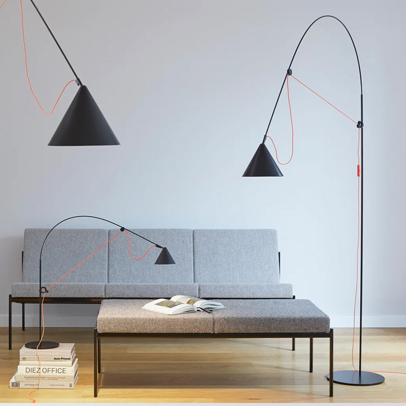AYNO L FLOOR LAMP シルクグレー/グレー H1420～1660mm - YAMAGIWA