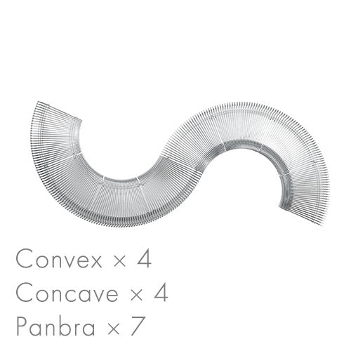 Pantonova Convex（凸型）  ブラックレッド W787mm