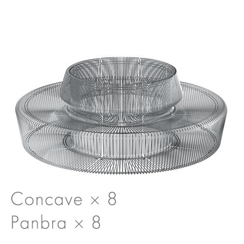 Pantonova Concave（凹型） ブラックレッド W773mm