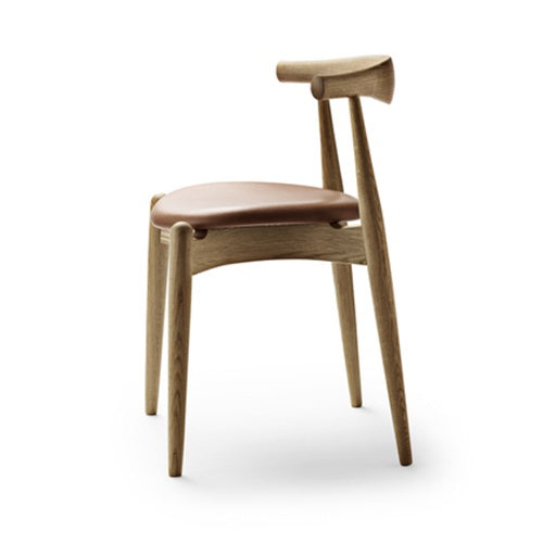 CH20 Elbow Chair オーク/オイル仕上/ブラックレザー(Thor301) SH460mm