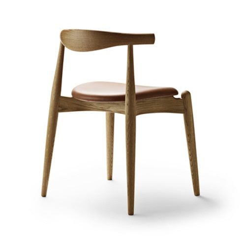 CH20 Elbow Chair オーク/オイル仕上/ブラックレザー(Thor301) SH460mm