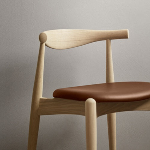 CH20 Elbow Chair オーク/オイル仕上/ブラックレザー(Thor301) SH460mm