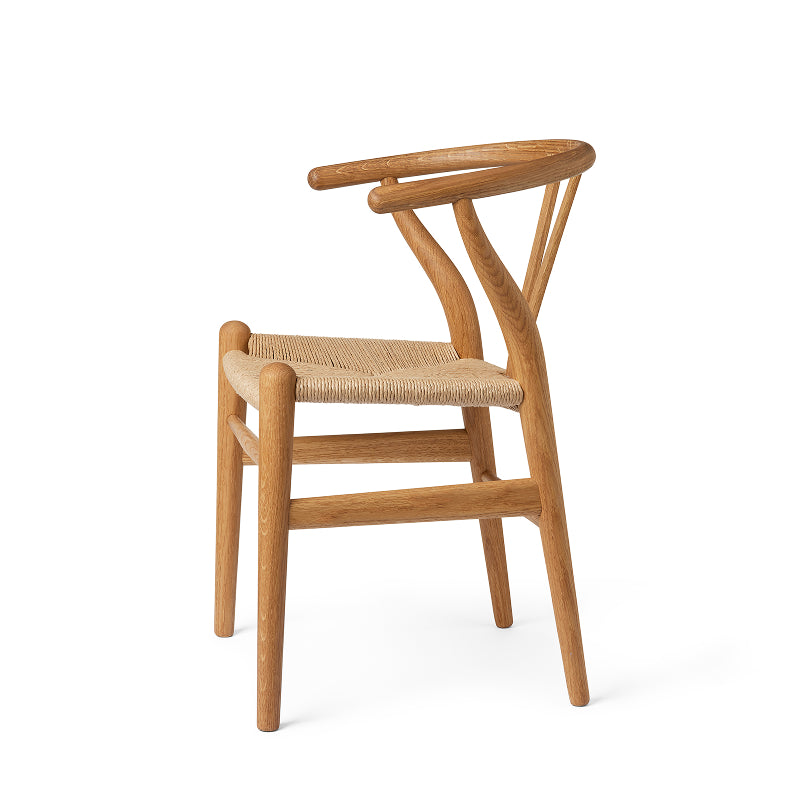 CH24 チルドレン・Yチェア オーク材/オイル仕上げ/ナチュラルペーパーコード SH295mm