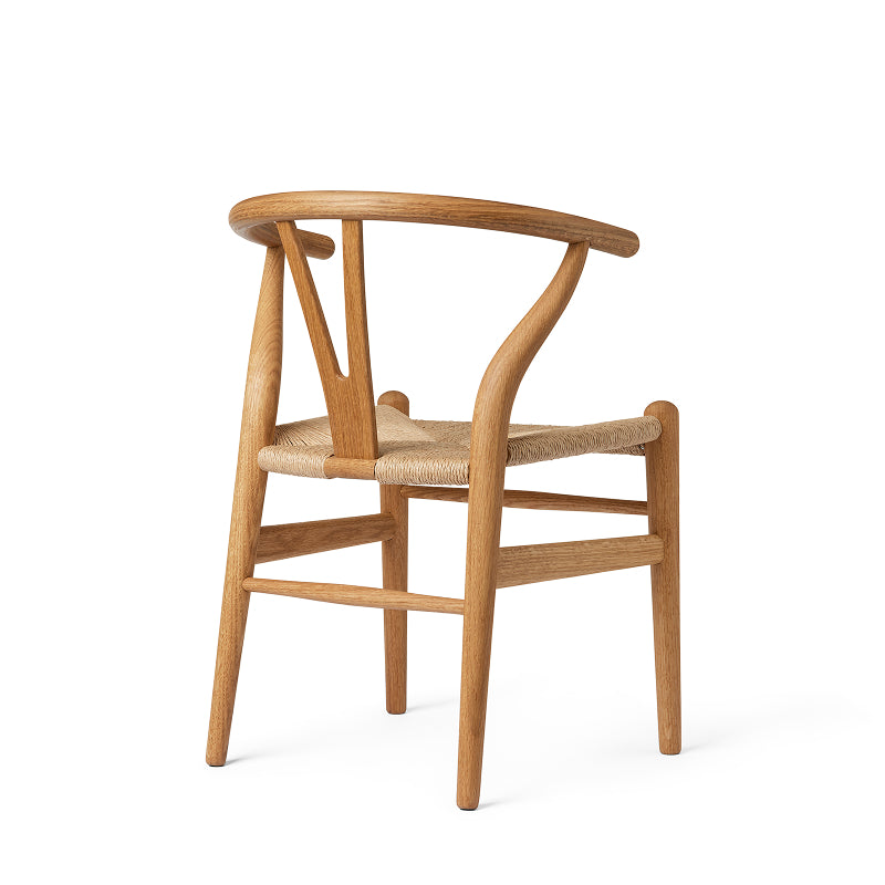CH24 チルドレン・Yチェア オーク材/オイル仕上げ/ナチュラルペーパーコード SH295mm