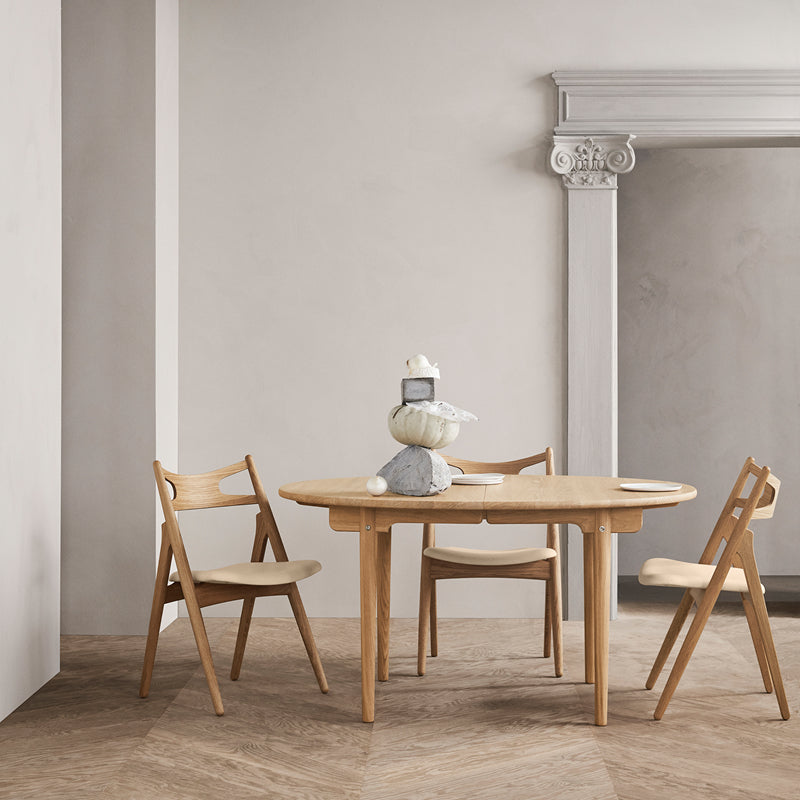 CH337 Dining Table オーク材/オイル仕上げ W1400mm - YAMAGIWA