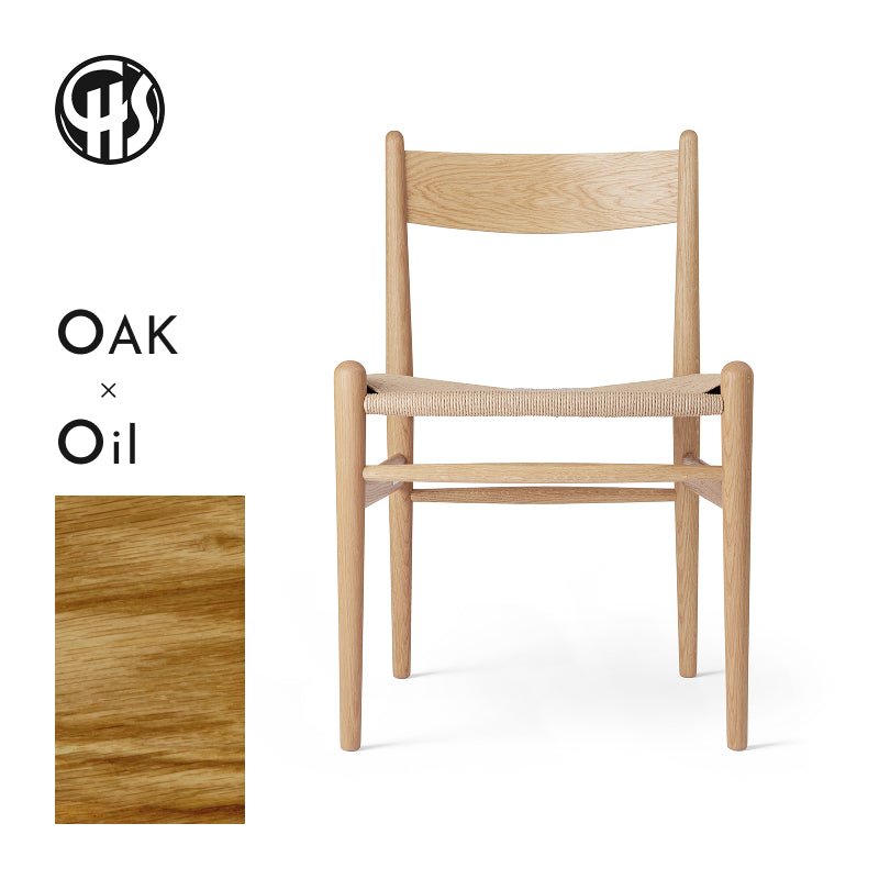 CH36 Chair オーク材/オイル仕上げ/ナチュラルペーパーコード SH450mm