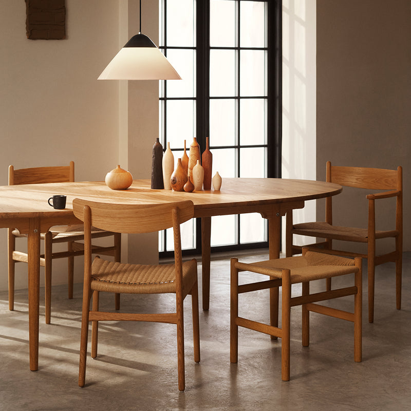 CH53 Footstool オーク材/オイル仕上げ/ナチュラルペーパーコード SH430mm