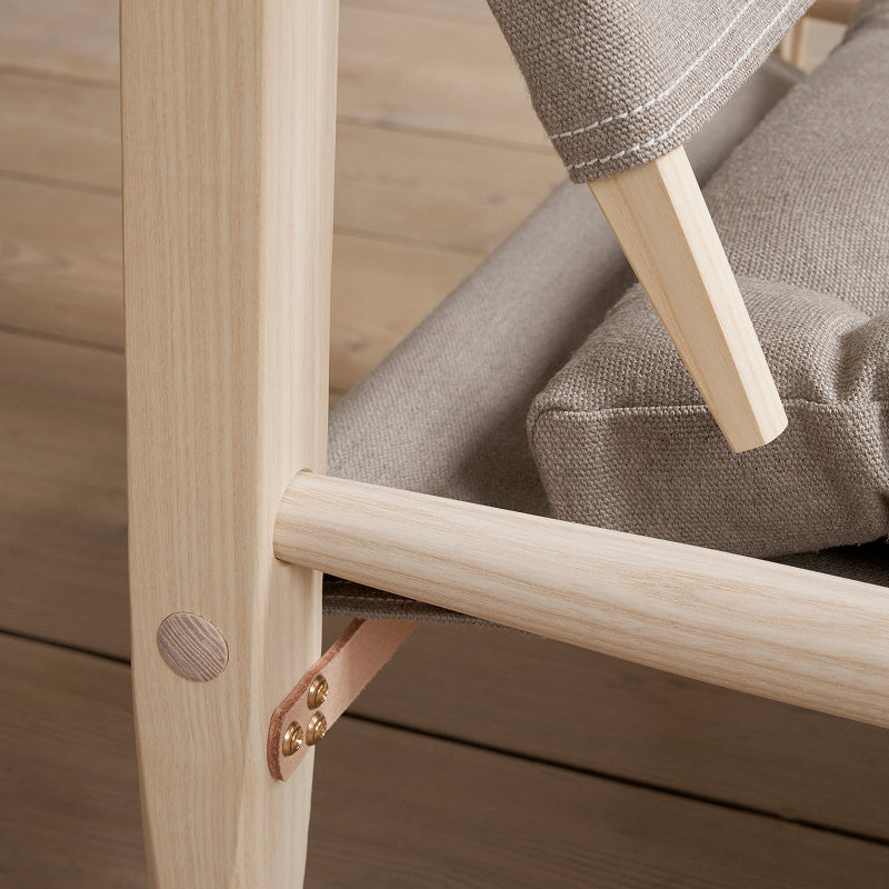 KK47000 Safari Chair アッシュ材/ホワイトオイル仕上げ/ナチュラル