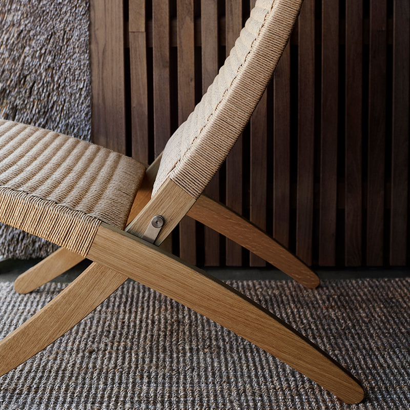 MG501 Paper cord Cuba Chair オーク材/オイル仕上げ/ナチュラルペーパーコード SH390mm