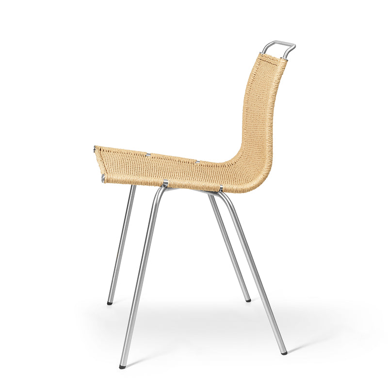 PK1 Chair ステンレススチール/ナチュラルペーパーコード SH470mm
