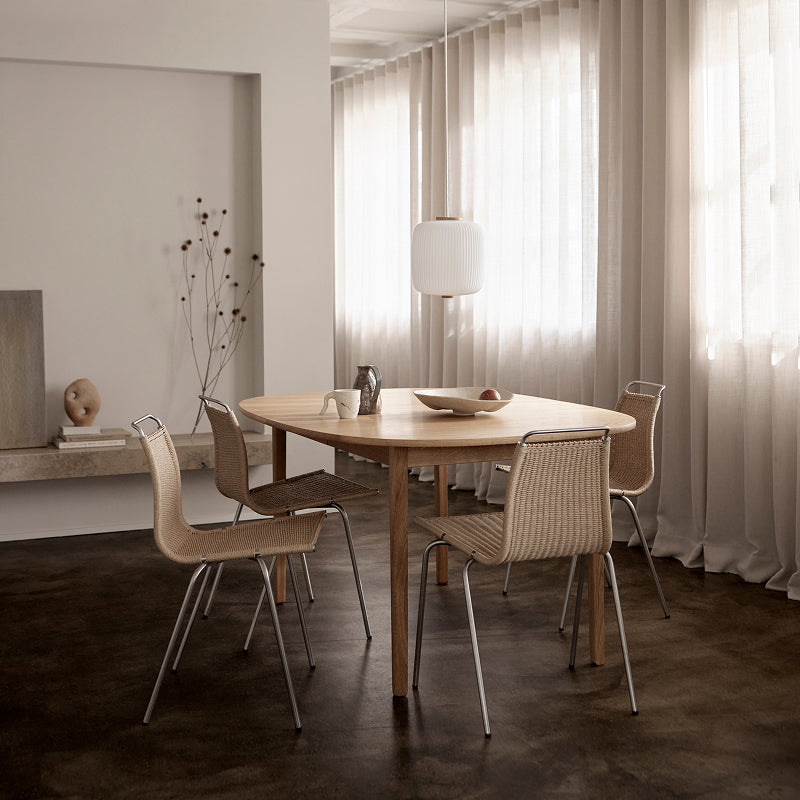 PK1 Chair ステンレススチール/ナチュラルペーパーコード SH470mm