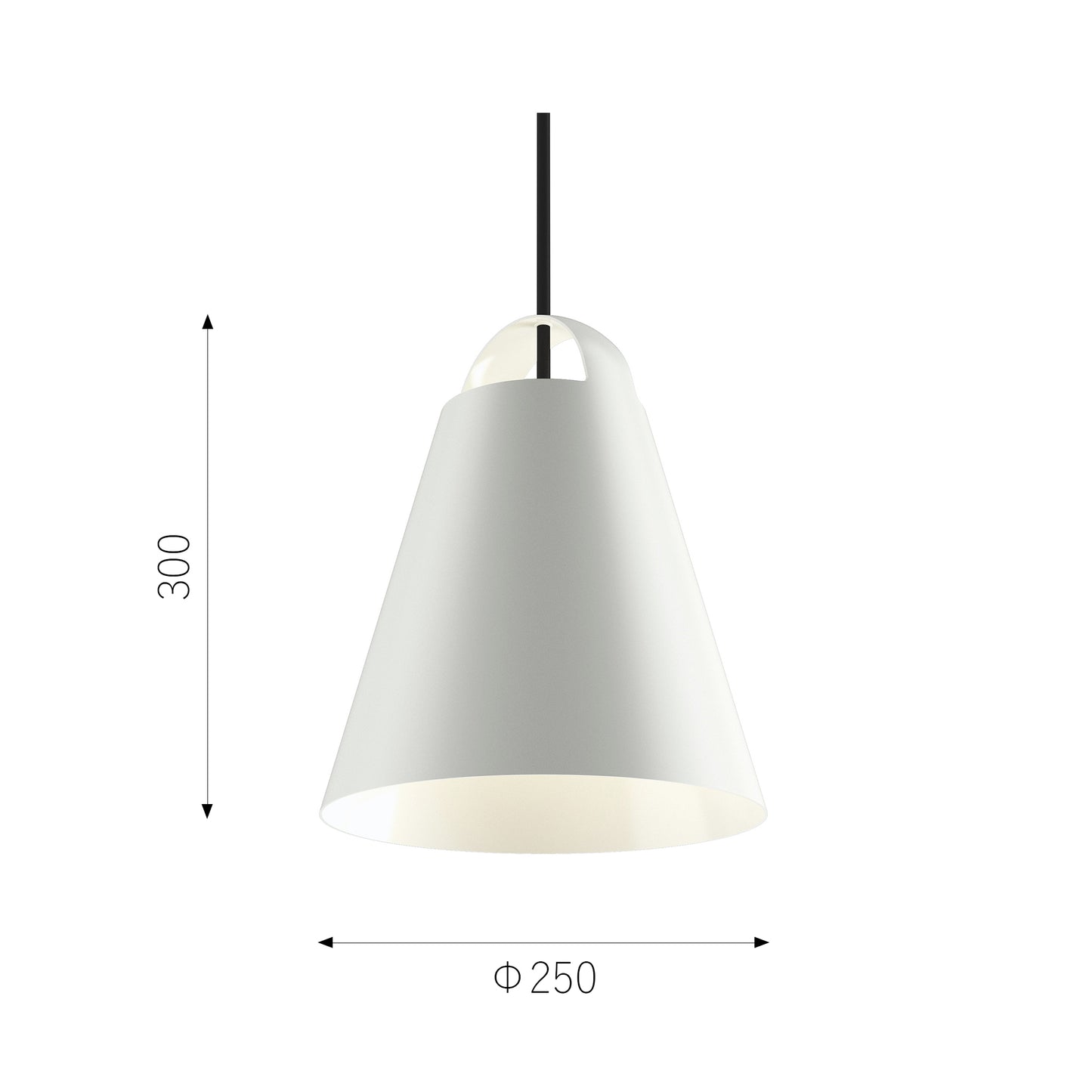 Louis Poulsen（ルイスポールセン）Above ホワイト Φ250mm