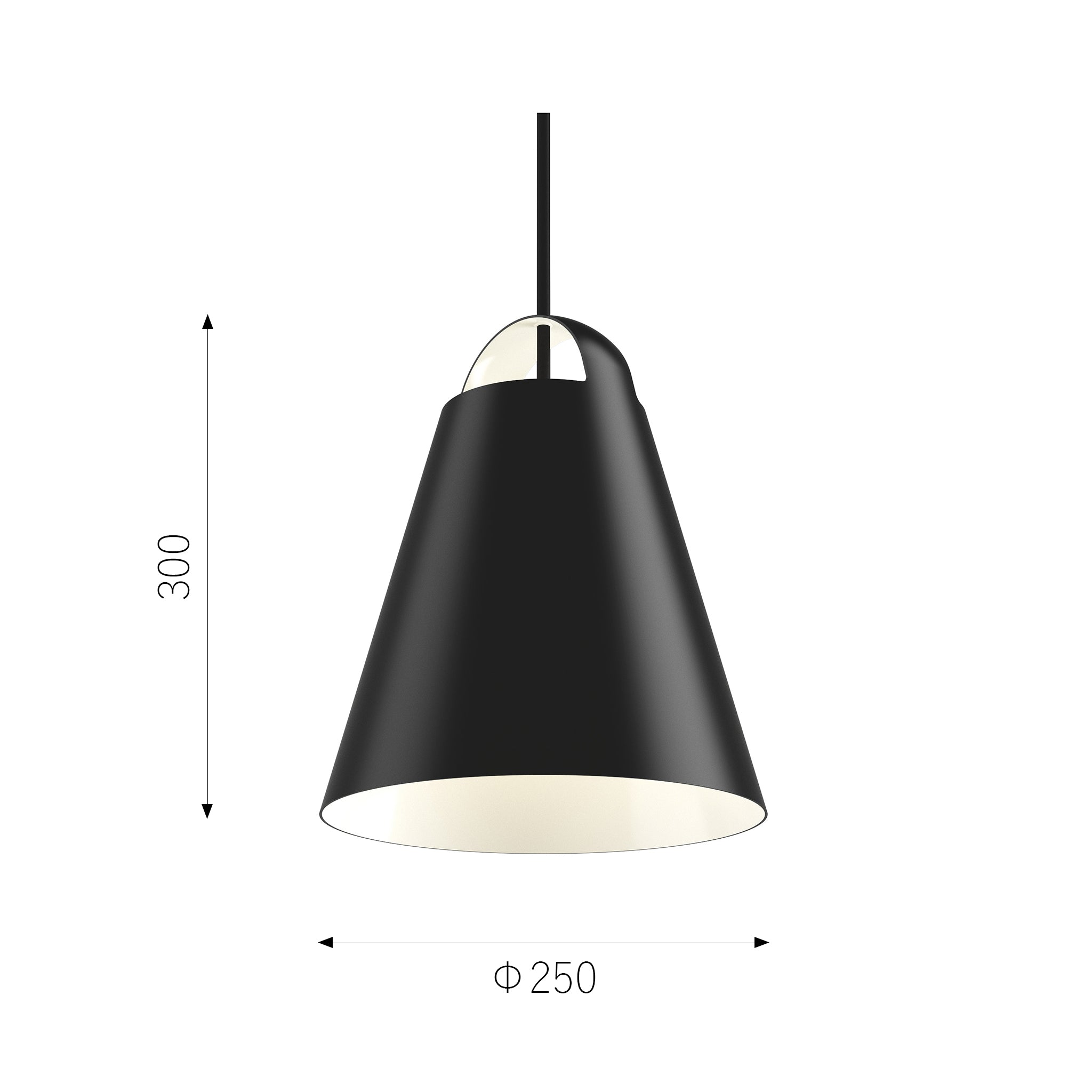 Louis Poulsen（ルイスポールセン）Above ブラック Φ250mm