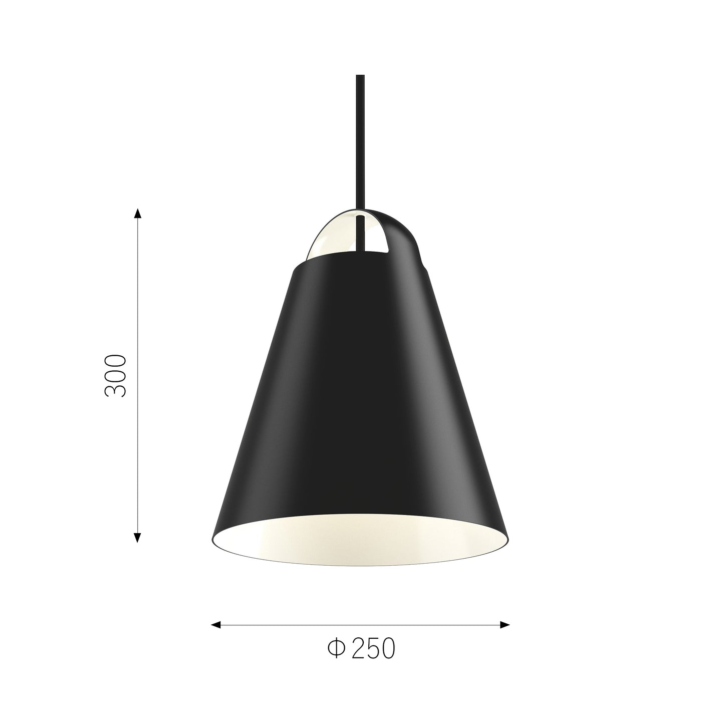 Louis Poulsen（ルイスポールセン）Above ブラック Φ250mm
