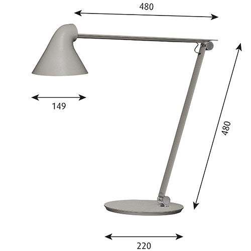 NJP Table ライトアルミグレー Φ149mm – YAMAGIWA OnlineStore