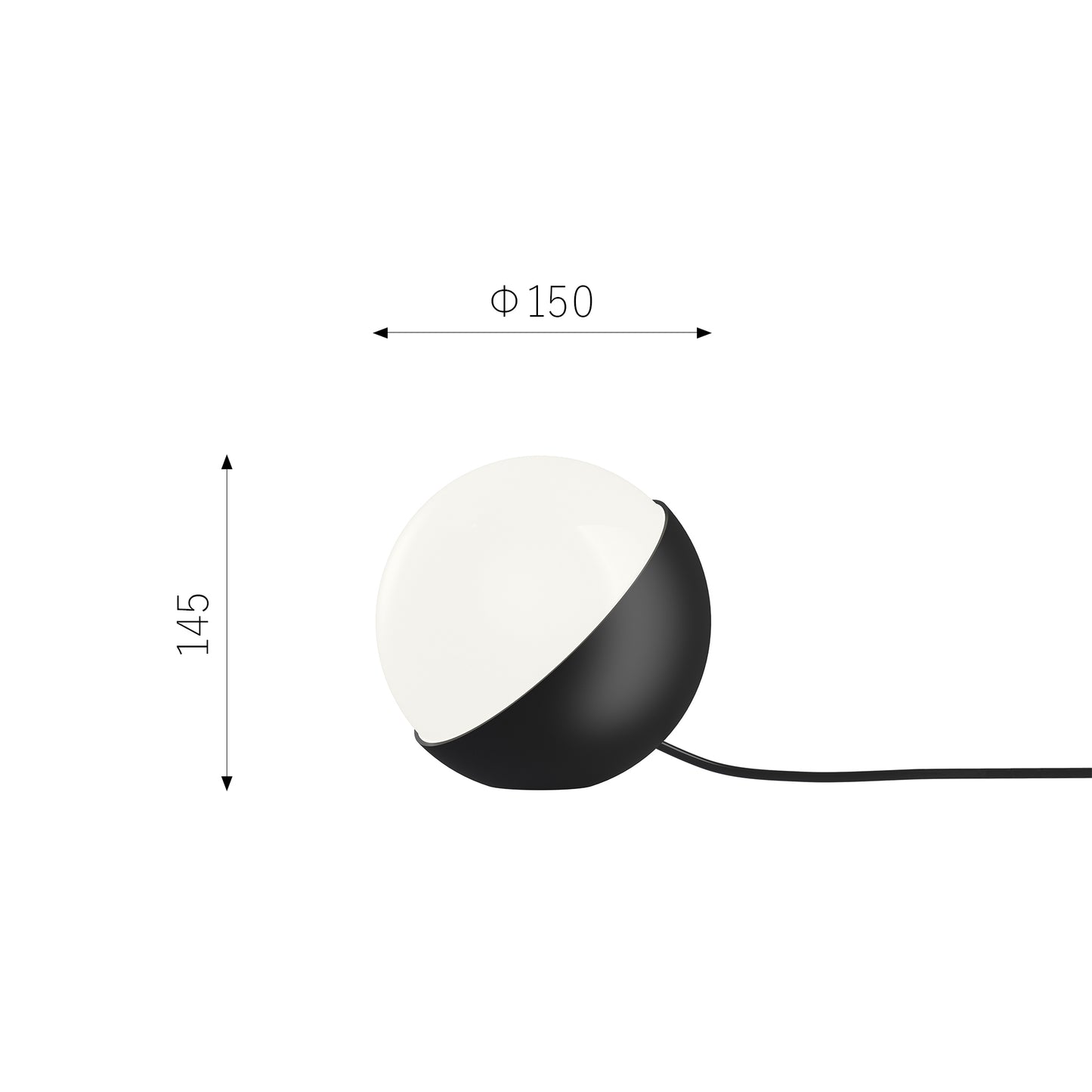 Louis Poulsen（ルイスポールセン）VL Studio Table/Floor ブラック Φ150mm