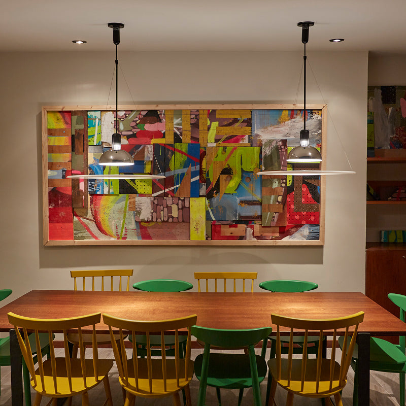 電工｜FLOS（フロス）Frisbi JP シルバー 直結線用フランジ付