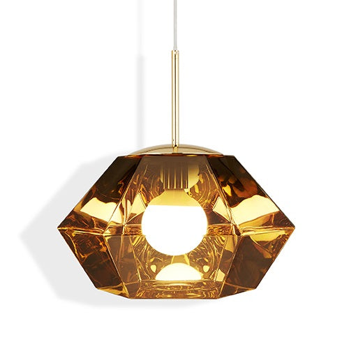 【廃番】TOM DIXON（トム・ディクソン）ペンダント照明 CUT PENDANT SHORT  カット  ゴールド（ランプ別売）