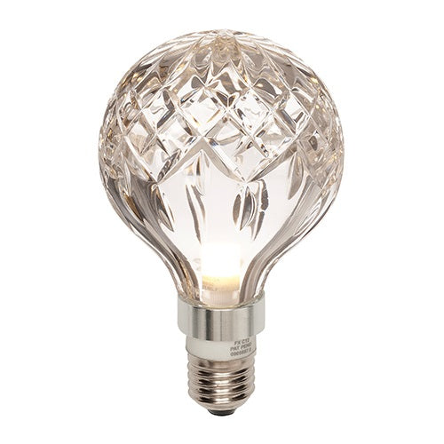 CLEAR CRYSTAL BULB WALL LIGHT クリア/ブラス W120mm