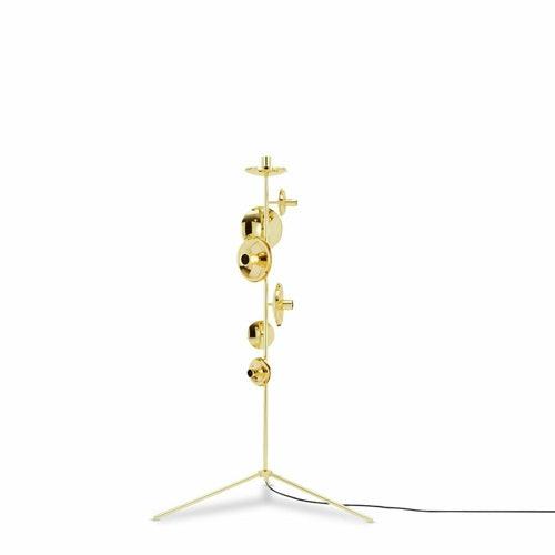 MIRROR BALL STAND CHANDELIER ゴールド H1815mm