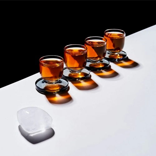 PUCK SHOT GLASSES × 4 クリア W59×D59mm