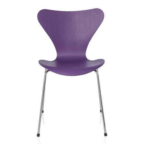【廃番】Fritz Hansen「Series 7（セブンチェア）」スタッキング可能 カラードアッシュ/エウ゛レンパープル[7973107#595]