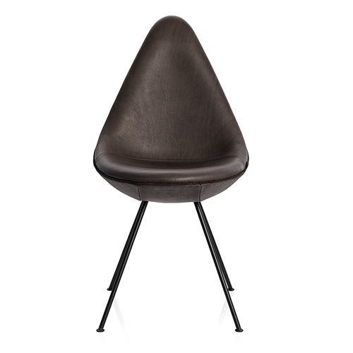 【廃番】Fritz Hansen（フリッツ・ハンセン）「The Drop（ドロップチェア）」ブラックレザー[7973110UB]
