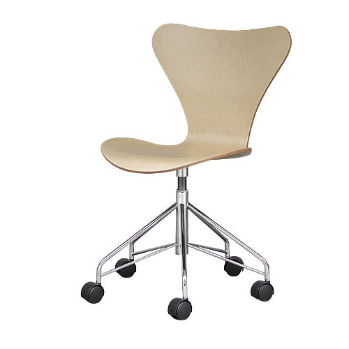 【廃番】Fritz Hansen「Series 7（セブンチェア）」キャスター付き回転ベース メープル[7973117MN]