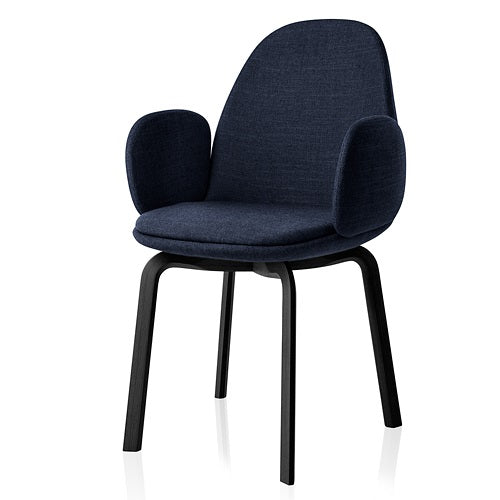 【廃番】Fritz Hansen（フリッツ・ハンセン）「Sammen Arm chair（サメン アームチェア）」ブルー/ブラック[797JH30#192/B]