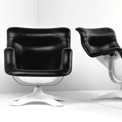 Karuselli Lounge Chair ブラック W800mm - YAMAGIWA OnlineStore