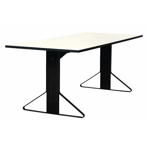 Kaari Table rectangular ブラックステインオーク/ホワイトグロッシー W2000mm