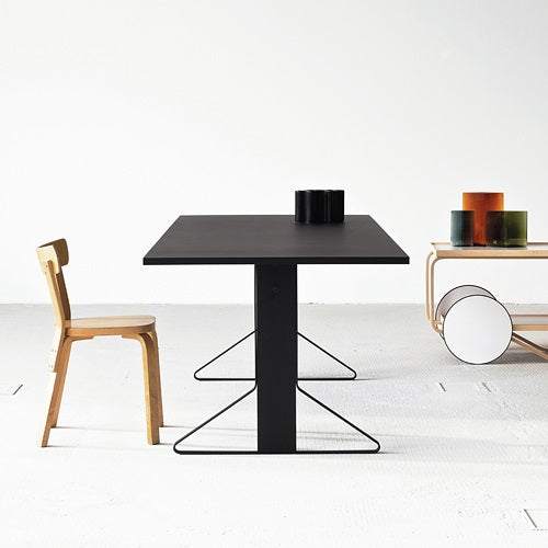 Kaari Table rectangular ブラックステインオーク/ブラックグロッシー W2000mm