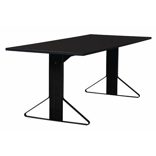 Kaari Table rectangular ブラックステインオーク/ブラックグロッシー W2000mm