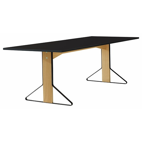 Kaari Table rectangular ナチュラルオーク/ブラックグロッシー W240cm