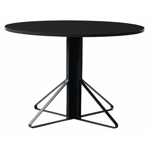 Kaari Table round ブラックステインオーク/ブラックグロッシー Φ1100mm