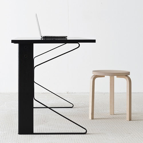 Kaari Desk ブラックステインオーク/ブラックグロッシー W1500mm