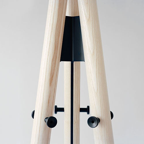 Kiila Coat Stand ナチュラル/ブラック H1920mm