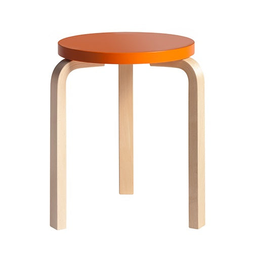 Stool 60 バーチ/オレンジ H440mm - YAMAGIWA OnlineStore