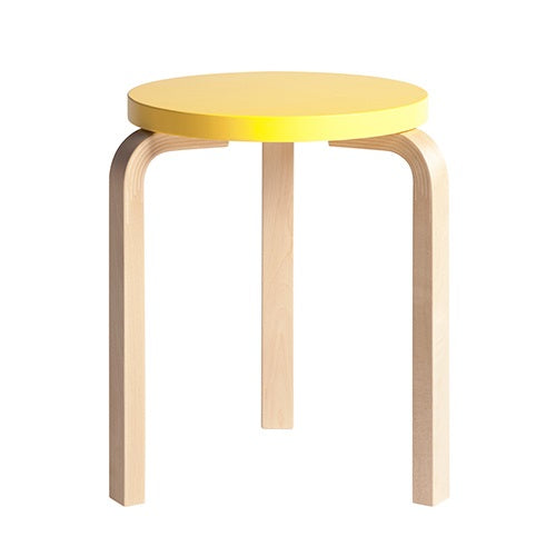 Stool 60 バーチ/イエロー H440mm